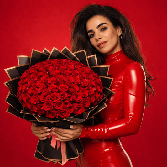 Ramo Buchon 100 roses - Valentine's Day