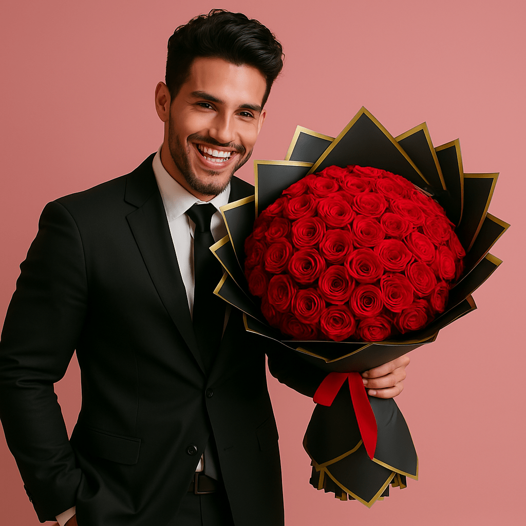 Ramo Buchon Red roses