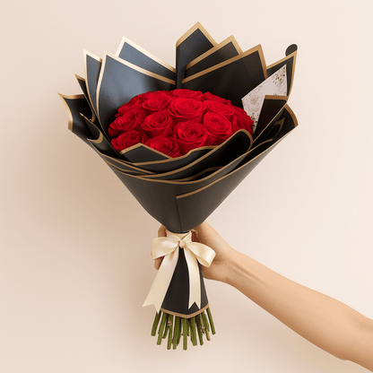 Ramo Buchon Red roses