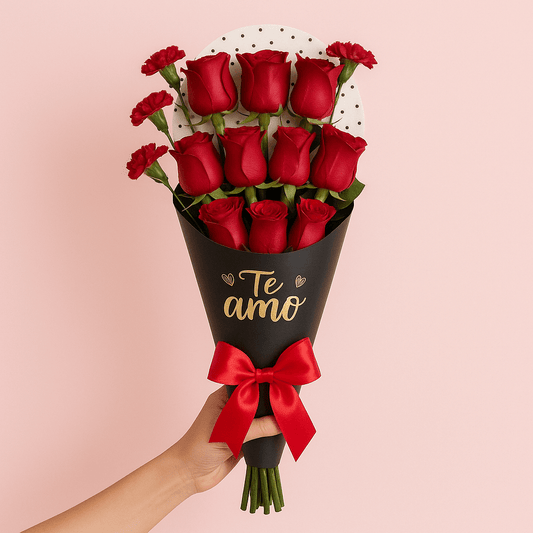 Roses in cone