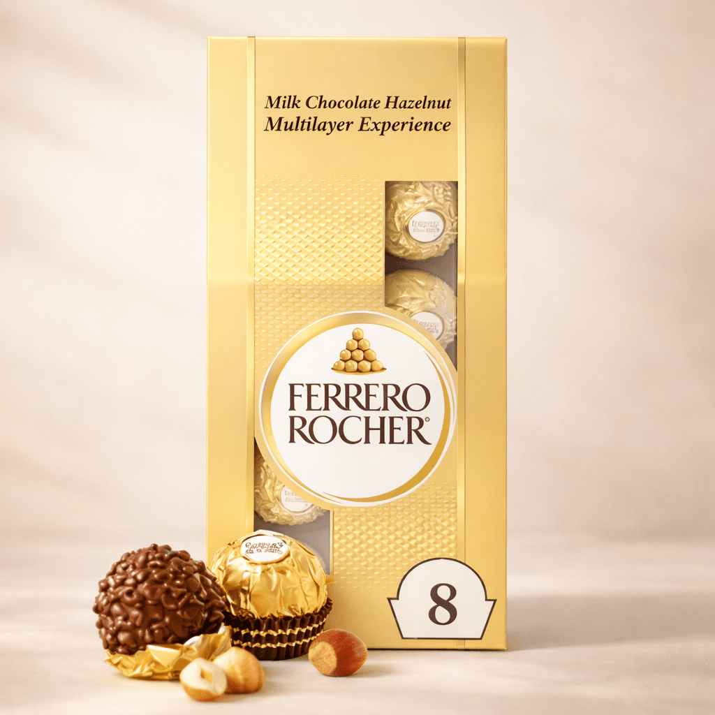Ferrero Rocher Bag 8 Units Chocolate Gift Dallas TX - Coko Berry Flowers