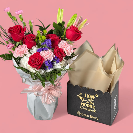 I love you to the moon and back Flowers