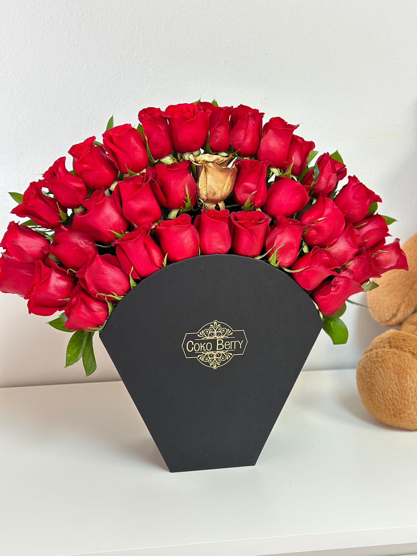 Lovely Sunset Roses Box