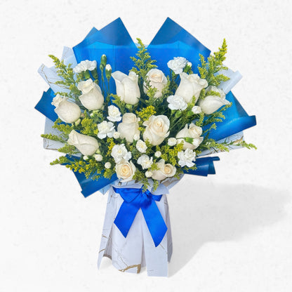 Coko Special White roses bouquet