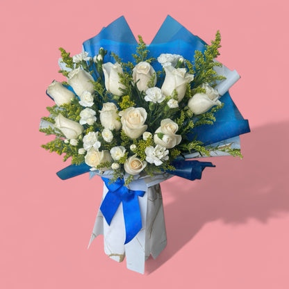 Coko Special White roses bouquet