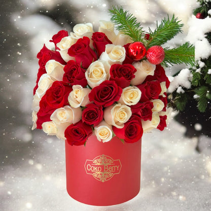 Candy Cane Roses Box