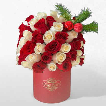 Candy Cane Roses Box