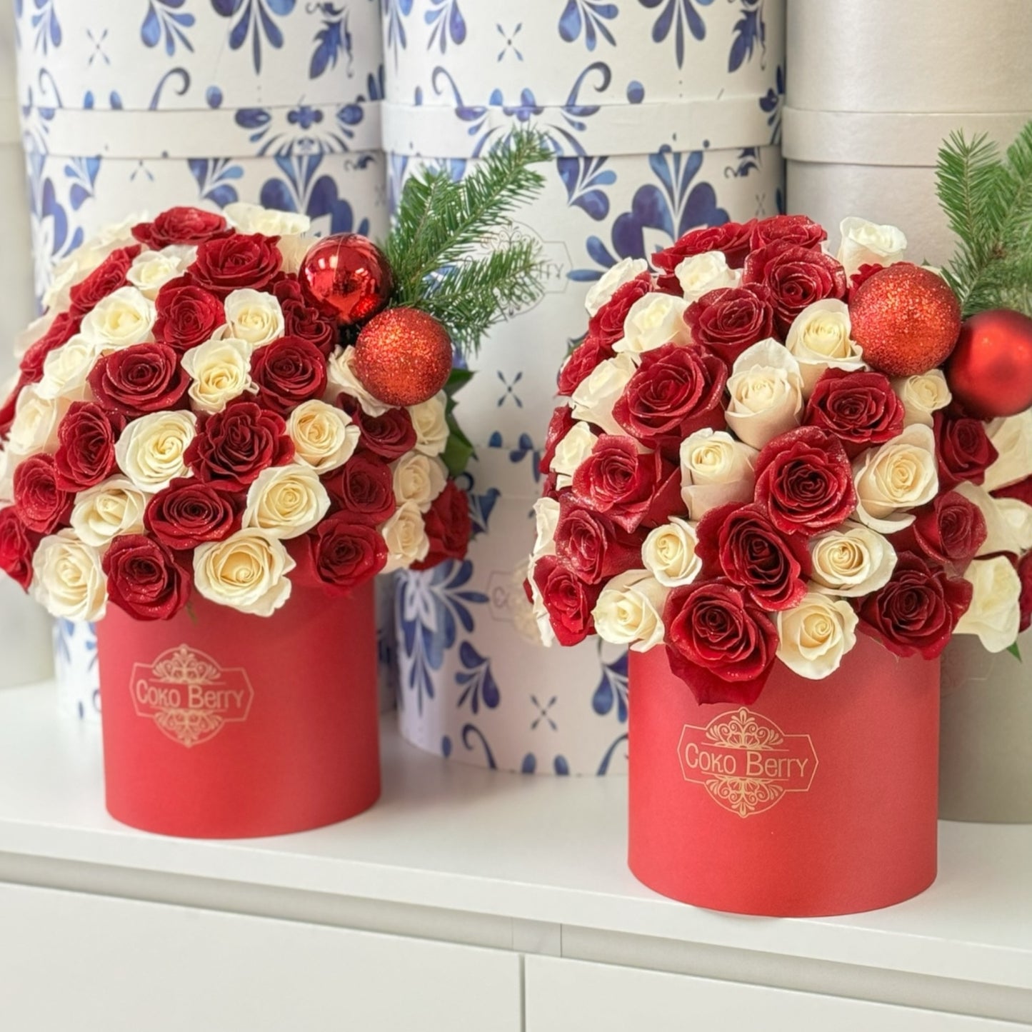 Candy Cane Roses Box