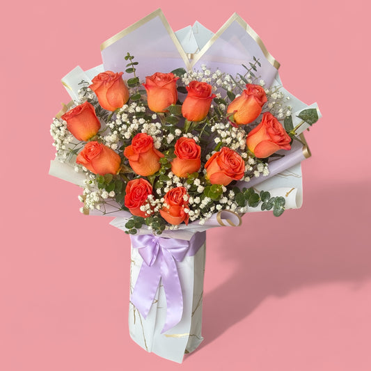 Coko Special Orange roses bouquet