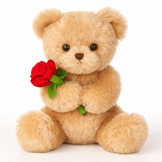 Teddy with Rose 9 inches