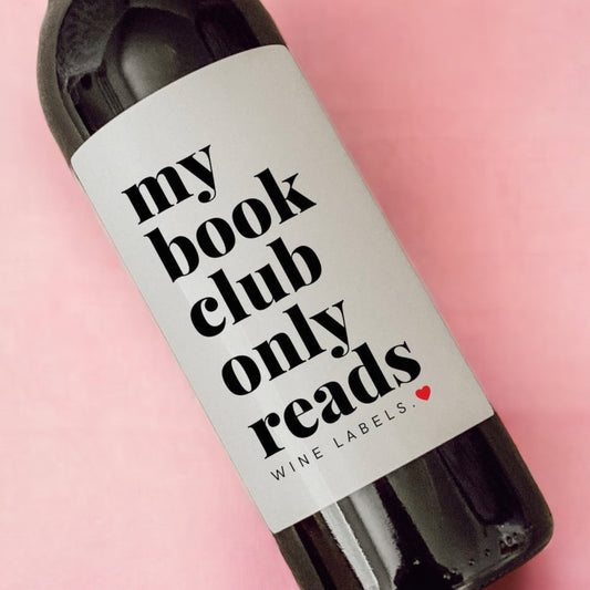 Wine - My Book Club Only Reads Wine Labels