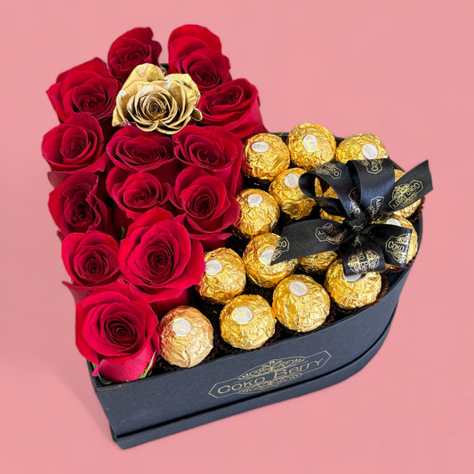 Roses And Chocolates Heart