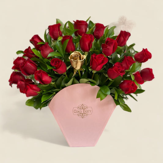 Lovely Sunrise Roses Box