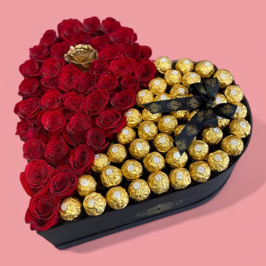 Roses And Chocolates Heart