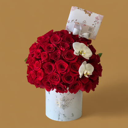 Roses And Orchids Box