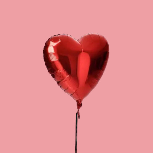 Helium Heart Foil Balloon