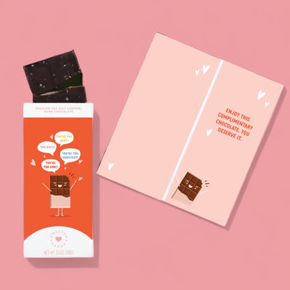 Greeting card with Chocolate - Complimentary