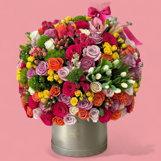 Vibrant Huge Flowers Box