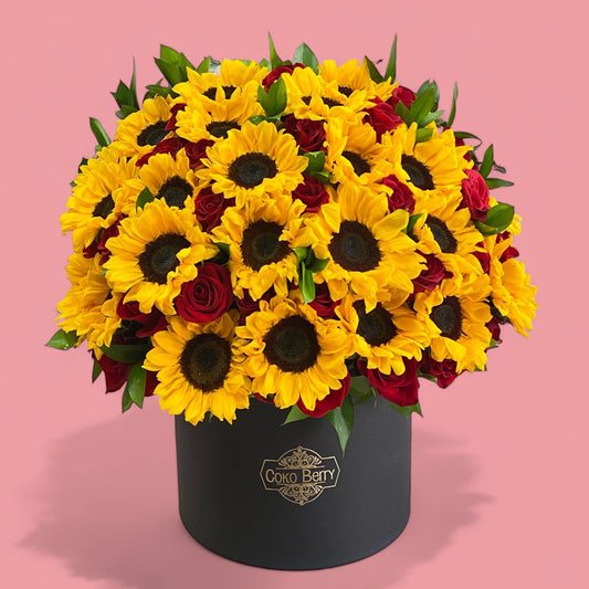 Sunflowers and Roses Box