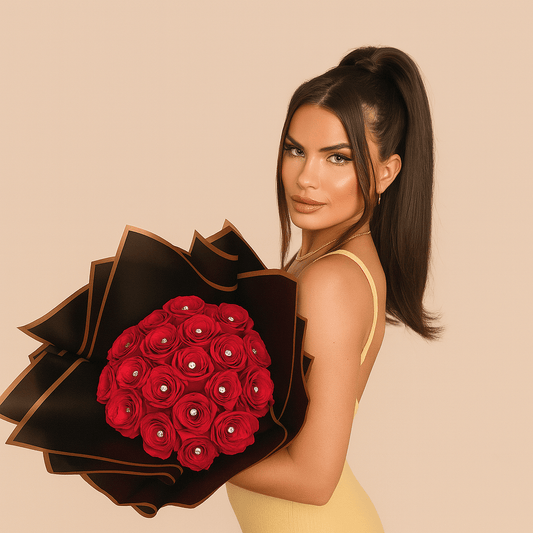 Ramo Buchon Crystal 25 Roses