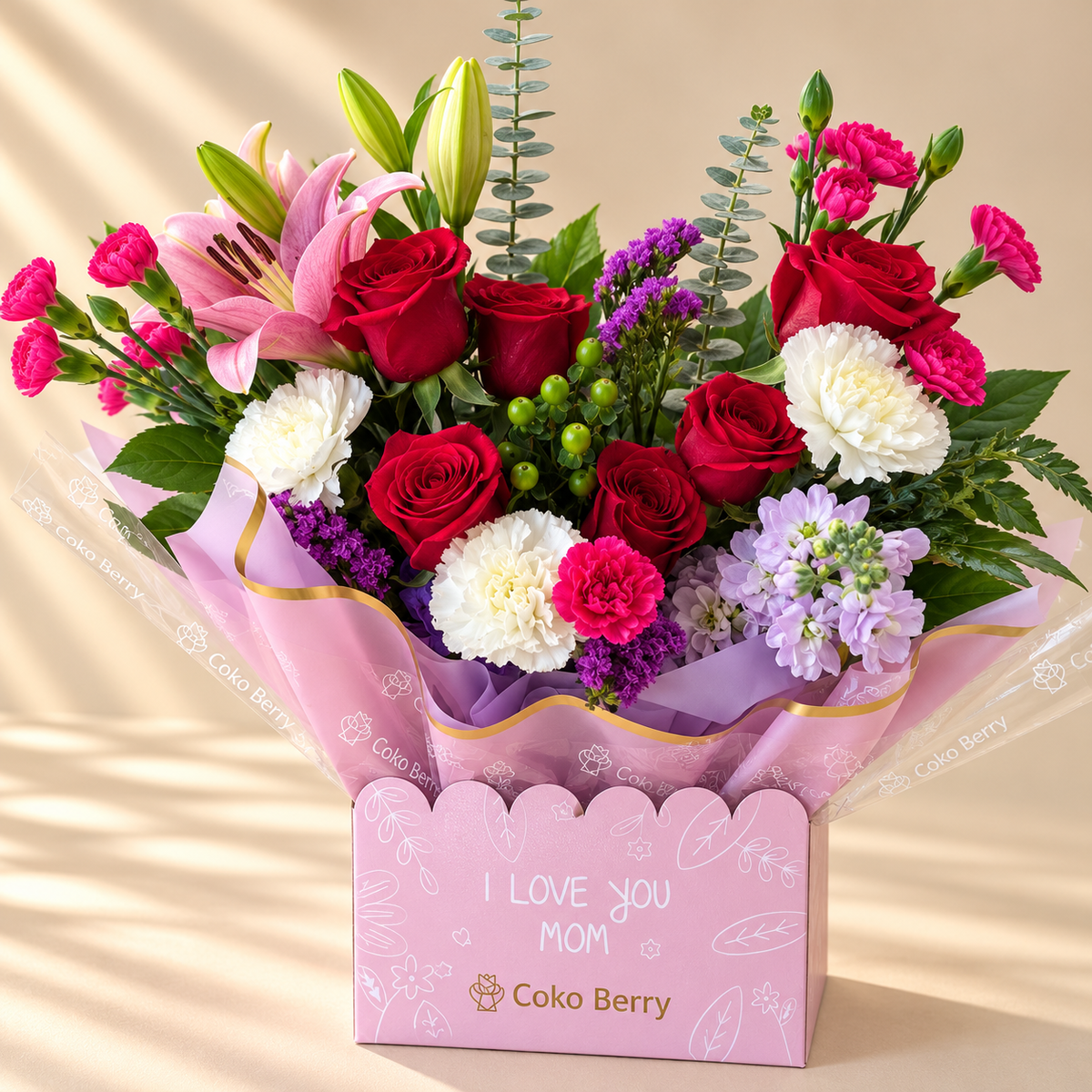I love you Mom Flowers
