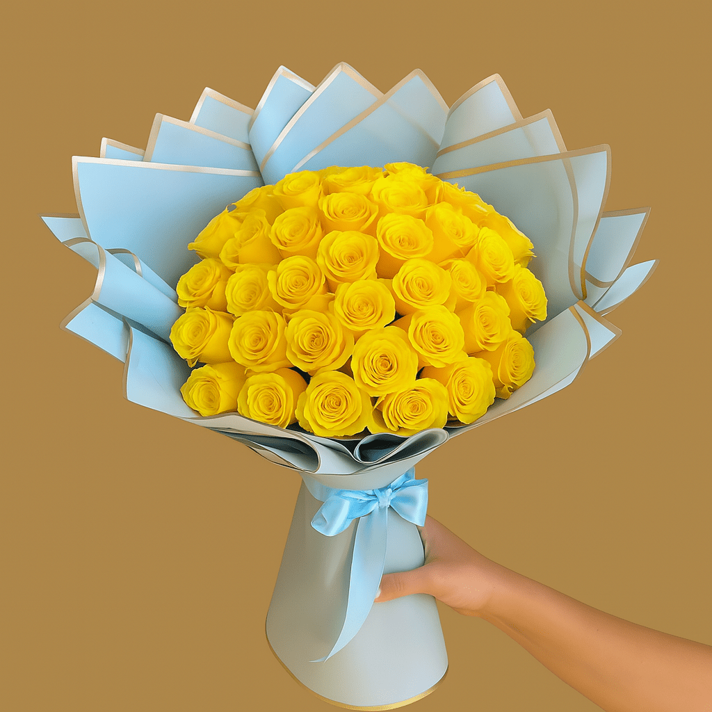 Ramo Buchon Yellow roses