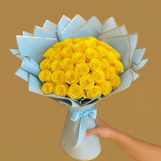 Ramo Buchon Yellow roses