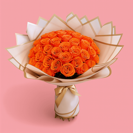Ramo Buchon Orange roses