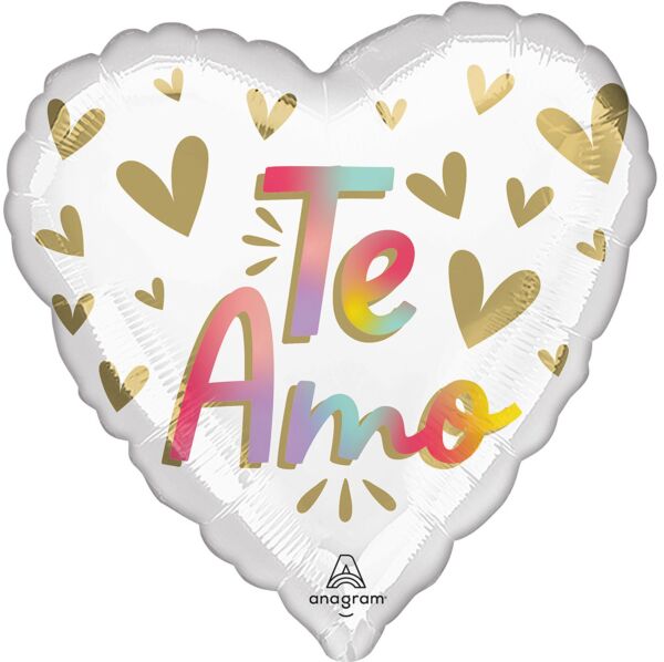 Te Amo diffused hearts - Small 17"