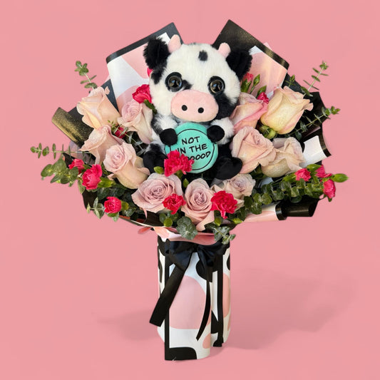 Coko Mooooo roses bouquet