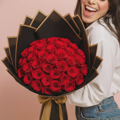 Ramo Buchon Red roses