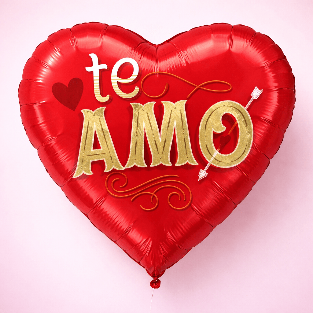 Te Amo Balloon Gift Delivery Dallas TX - Coko Berry Flowers