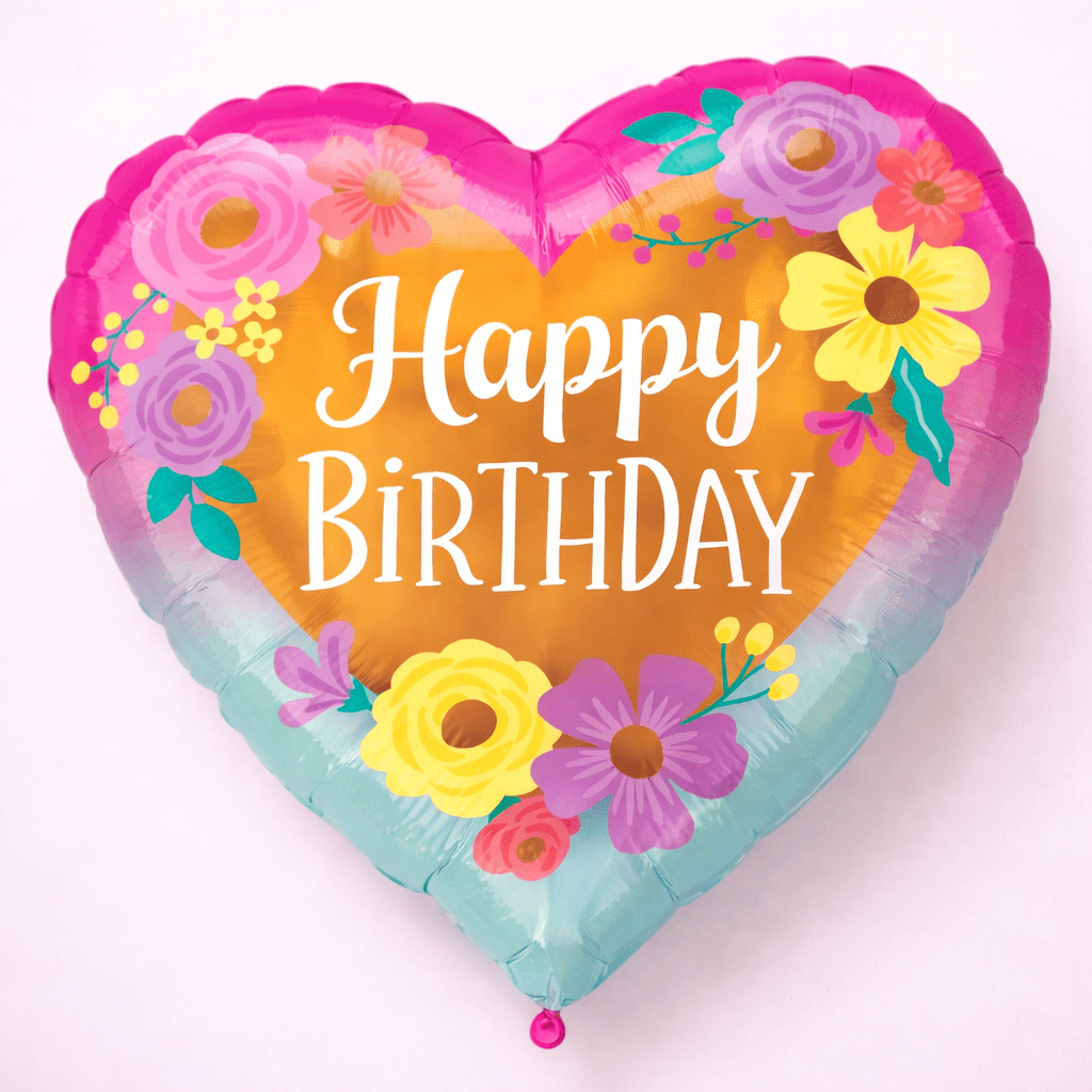 Happy Birthday Painted Flowers #56