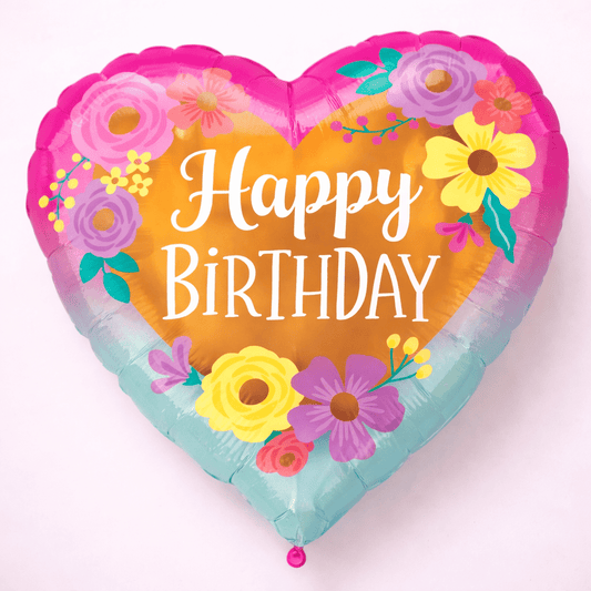 Happy Birthday Painted Flowers #56